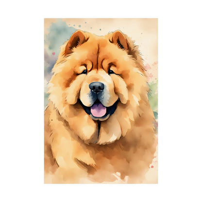 Dogs Chow Chow 04 Matte Vertical Poster