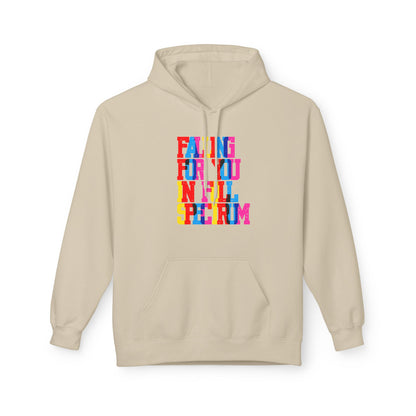 Falling For You In Full Spectrum Unisex Valentines Hoodie