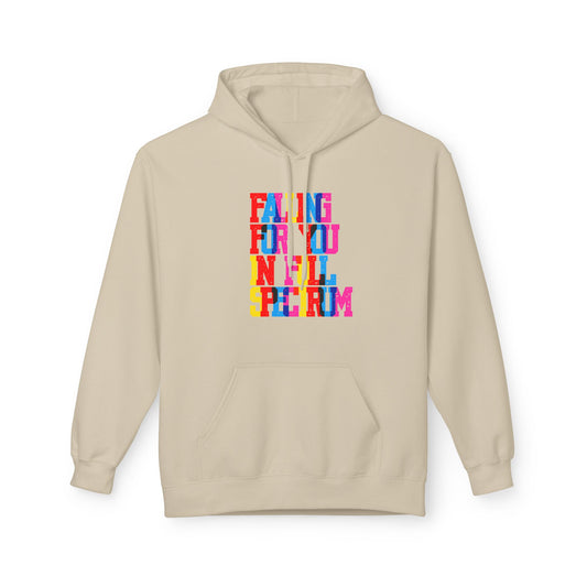 Falling For You In Full Spectrum Unisex Valentines Hoodie