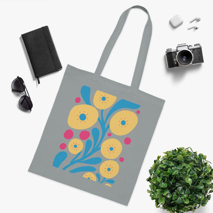 Abstract flowers 05 Cotton Tote