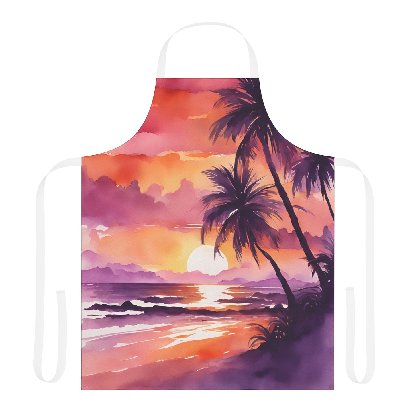 Tropical Sunset 03 Apron 5-Color Straps