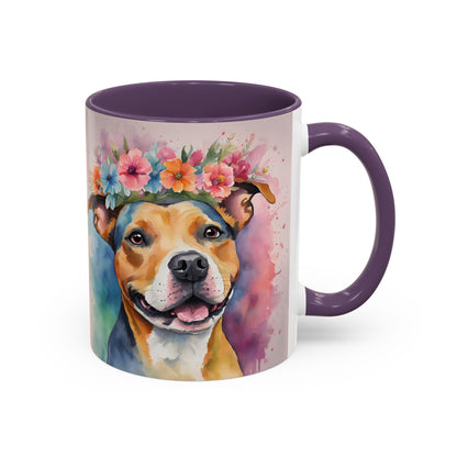 Staffordshire Bull Terrier 02 Accent Coffee Mug - Dog Lover Gift