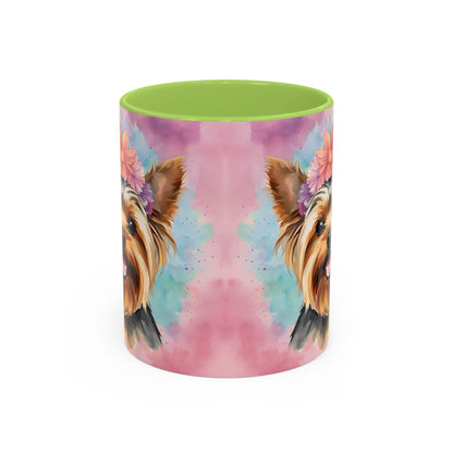 Yorkshire Terrier 02 Accent Coffee Mug - Dog Lover Gift