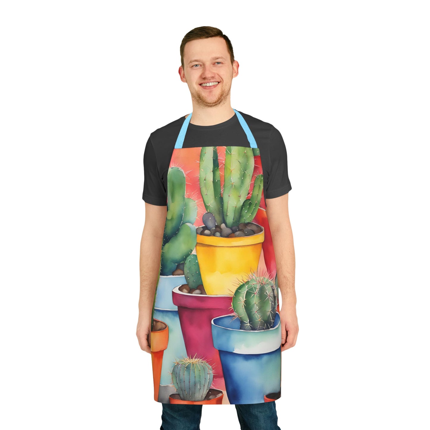 Multi Cacti 3 Adult Apron (AOP)