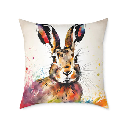 Hare 02 Poly Pillow - Natures Beauty Design