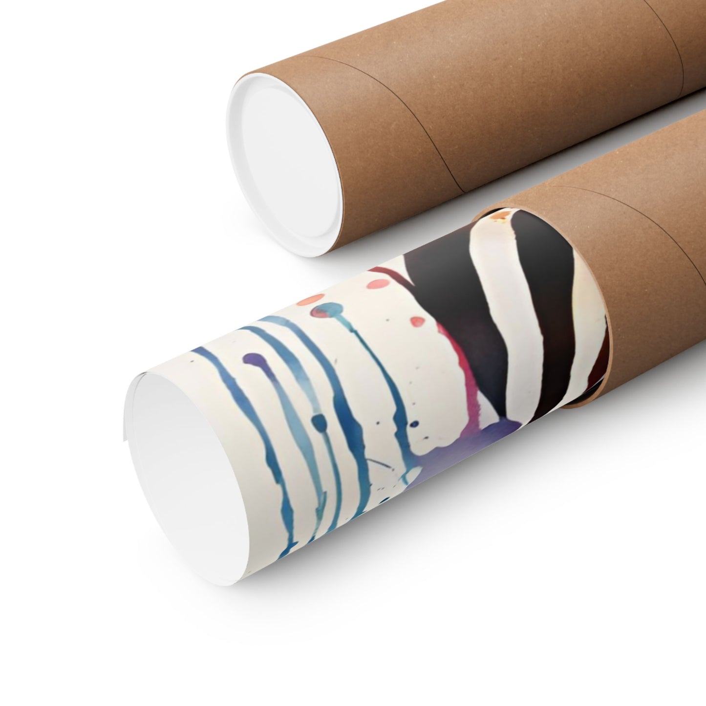 Multicolored Zebra 3 Matte Vertical Poster