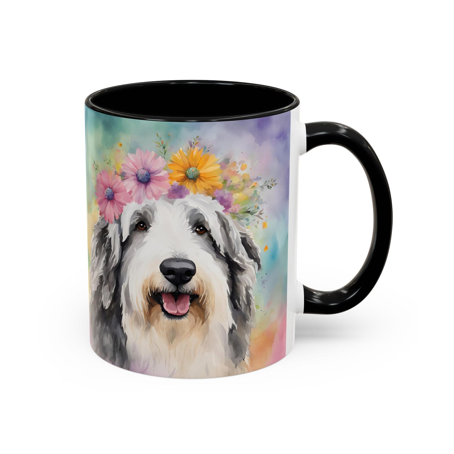 Bearded Collie 03 Accent Coffee Mug - Dog Lover Gift