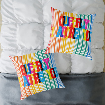 Queerly I Adore You Poly Pillow