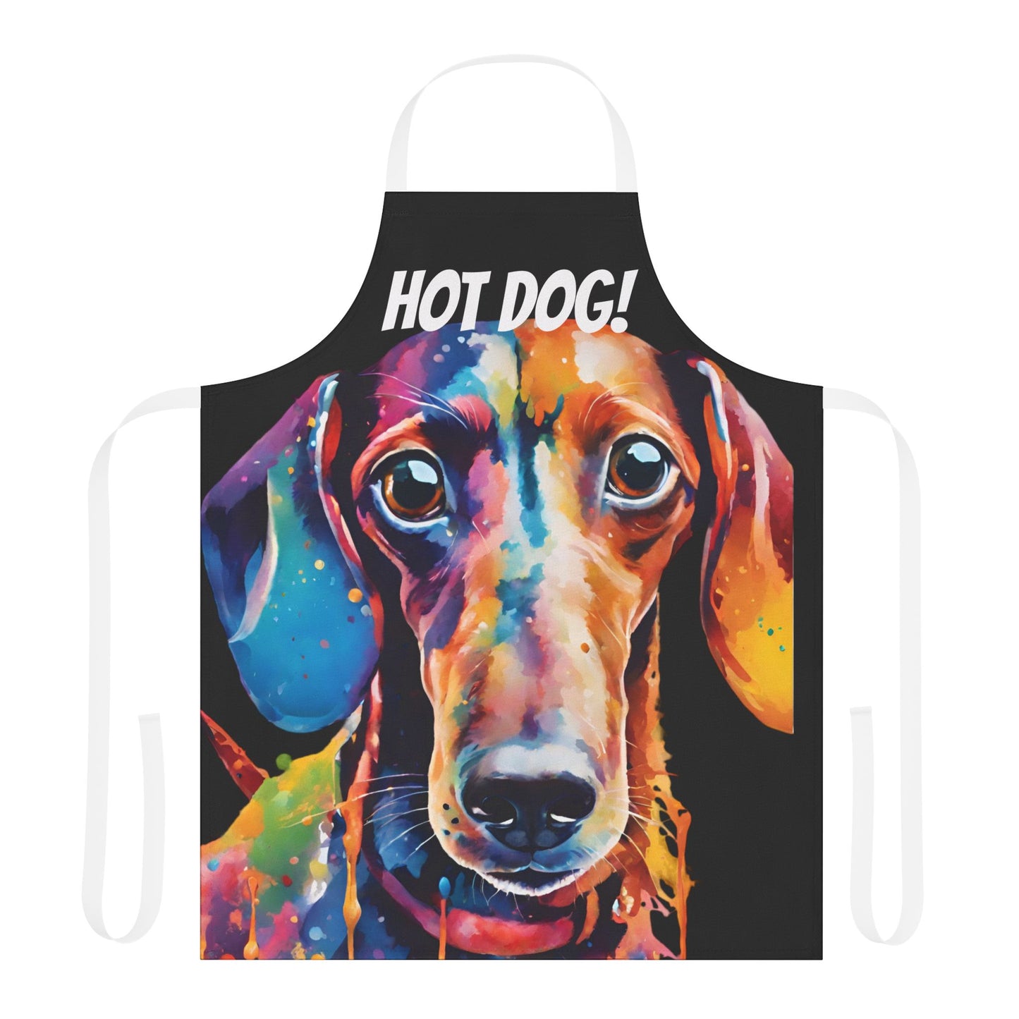 Multicolored Hot Dog Weiner Adult Apron (AOP)