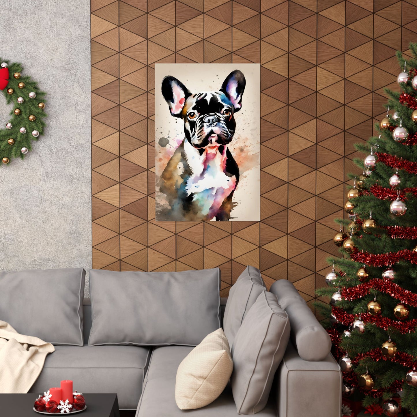 Dogs French Bulldog 03 Matte Vertical Poster