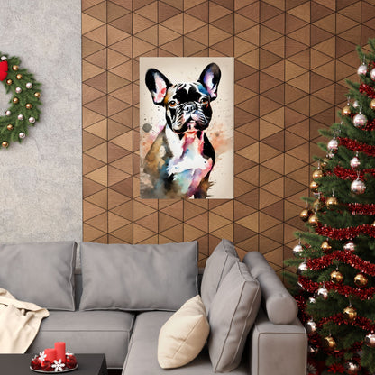 Dogs French Bulldog 03 Matte Vertical Poster