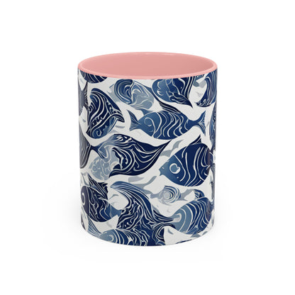 Fish 05 Accent Coffee Mug (11oz)