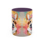 Corgi 02 Accent Coffee Mug - Dog Lover Gift