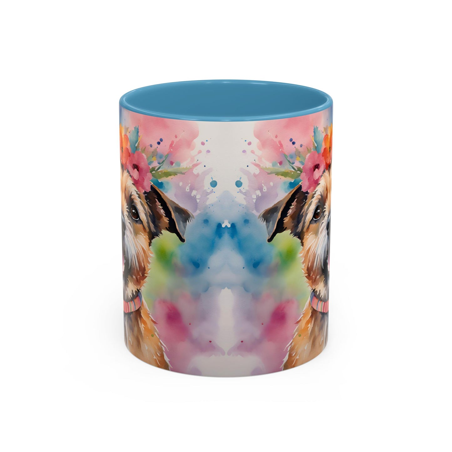 Border Terrier 04 Accent Coffee Mug - Dog Lover Gift