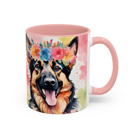 German Shepherd 03 Accent Coffee Mug - Dog Lover Gift