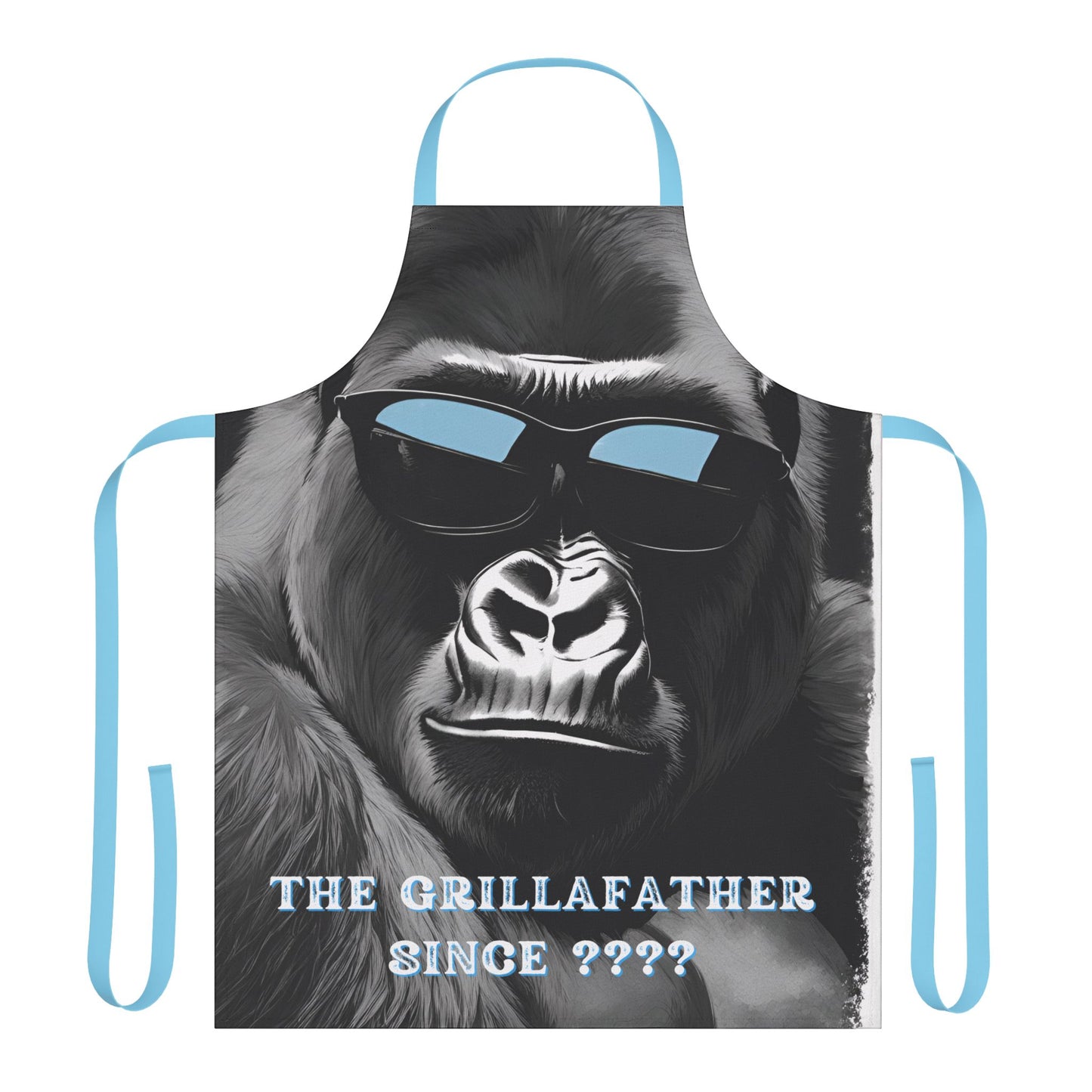 (Personizable) Grillafather EST (????) Funny BBQ Themed Apron 5-Color Straps
