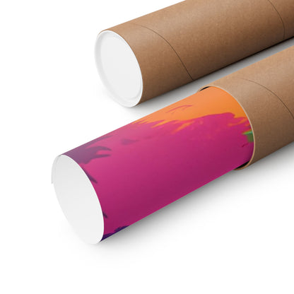 Multicolored Dachshund 1 Matte Vertical Poster