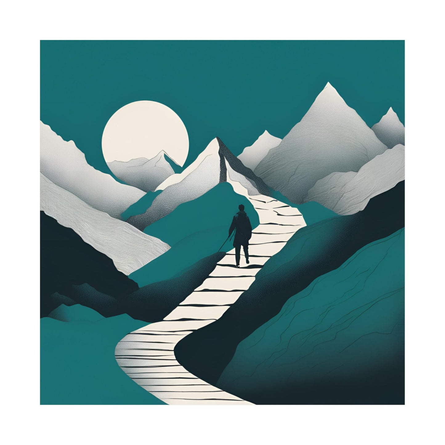 Lone Collection Walker 15 Matte Square Posters