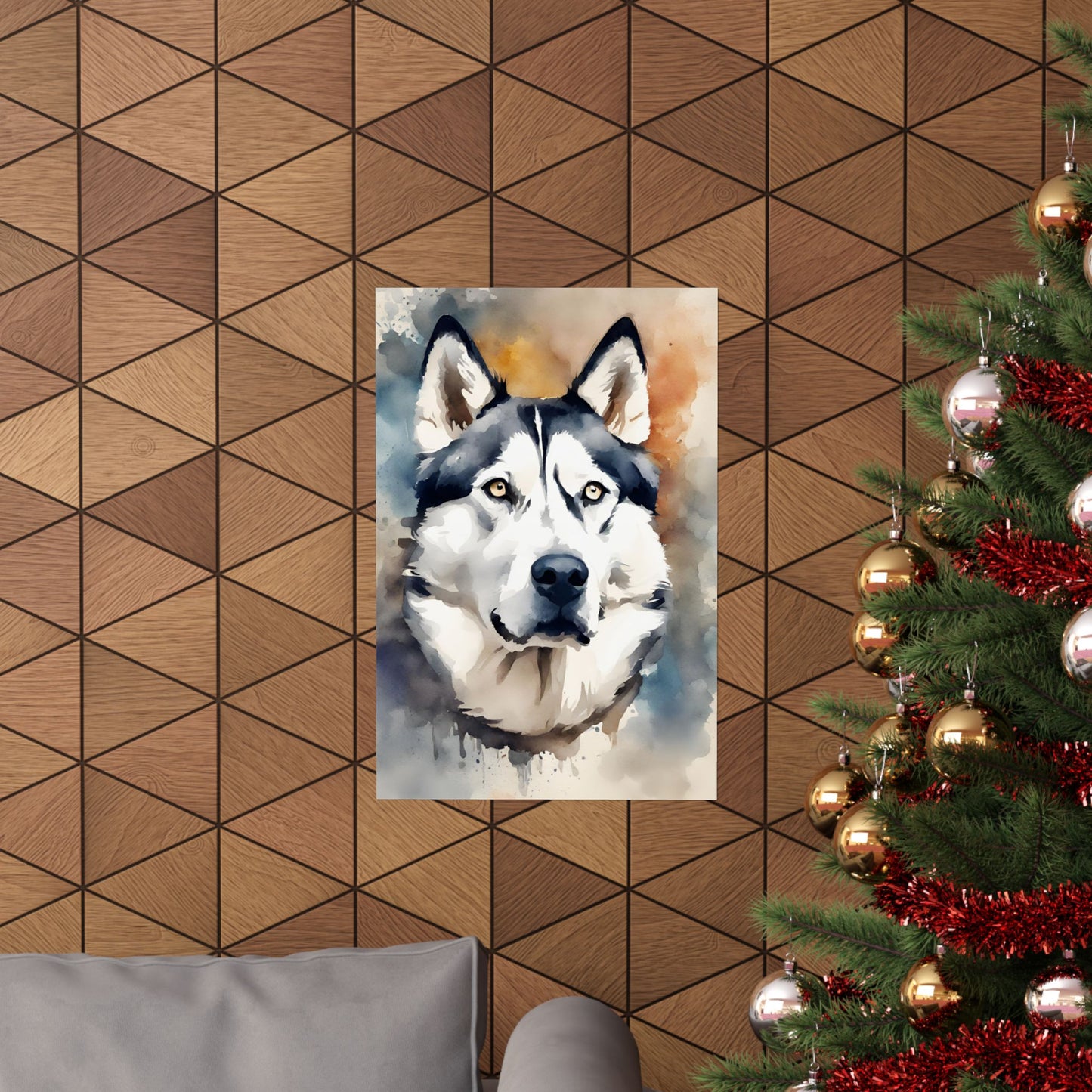 Dogs Husky 01 Matte Vertical Poster