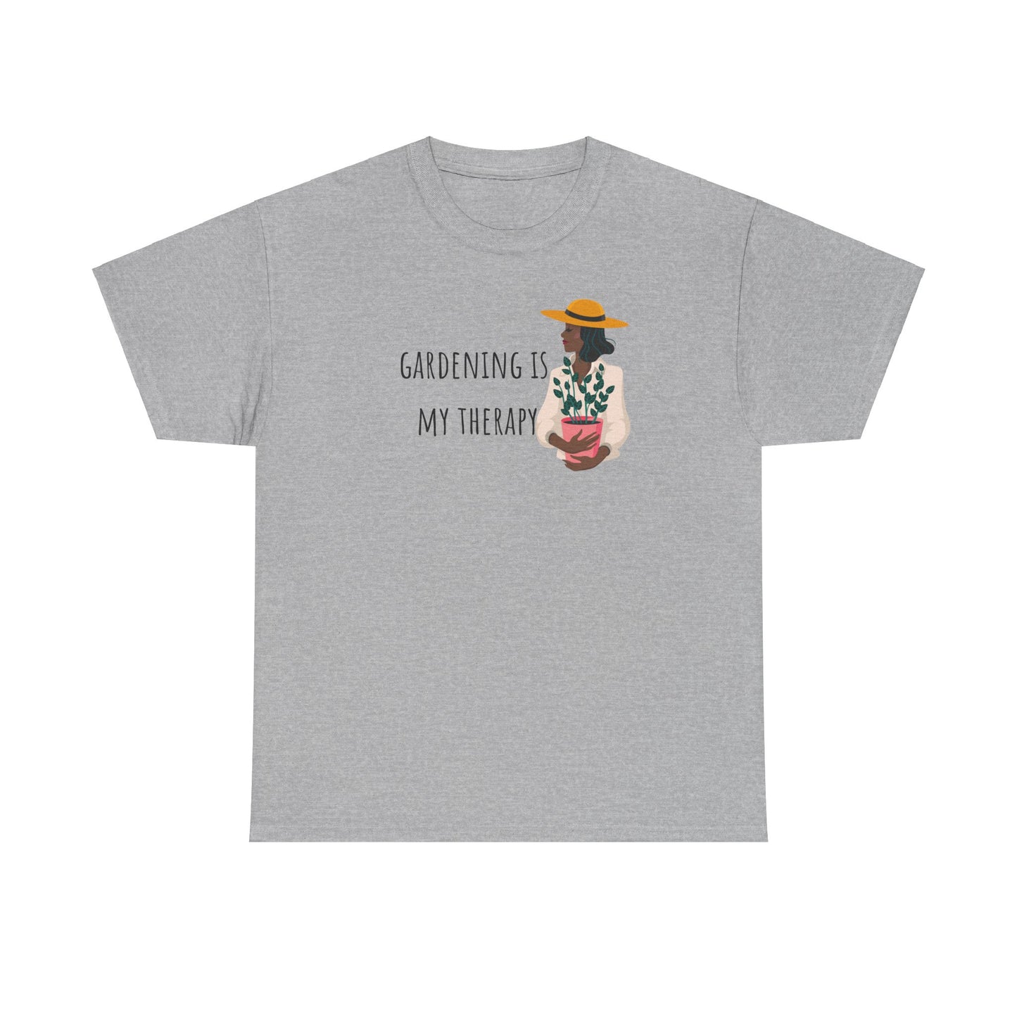 Gardening Is My Therapy Unisex Heavy Cotton Tee