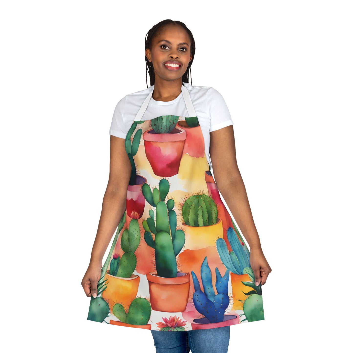 Multi Cacti 1 Adult Apron (AOP)