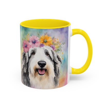 Bearded Collie 03 Accent Coffee Mug - Dog Lover Gift