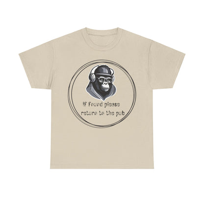 If Found Please Return To The Pub Unisex Heavy Cotton Tee