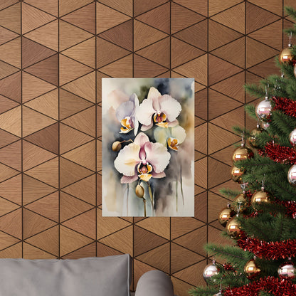 Orchids 01 Matte Vertical Poster