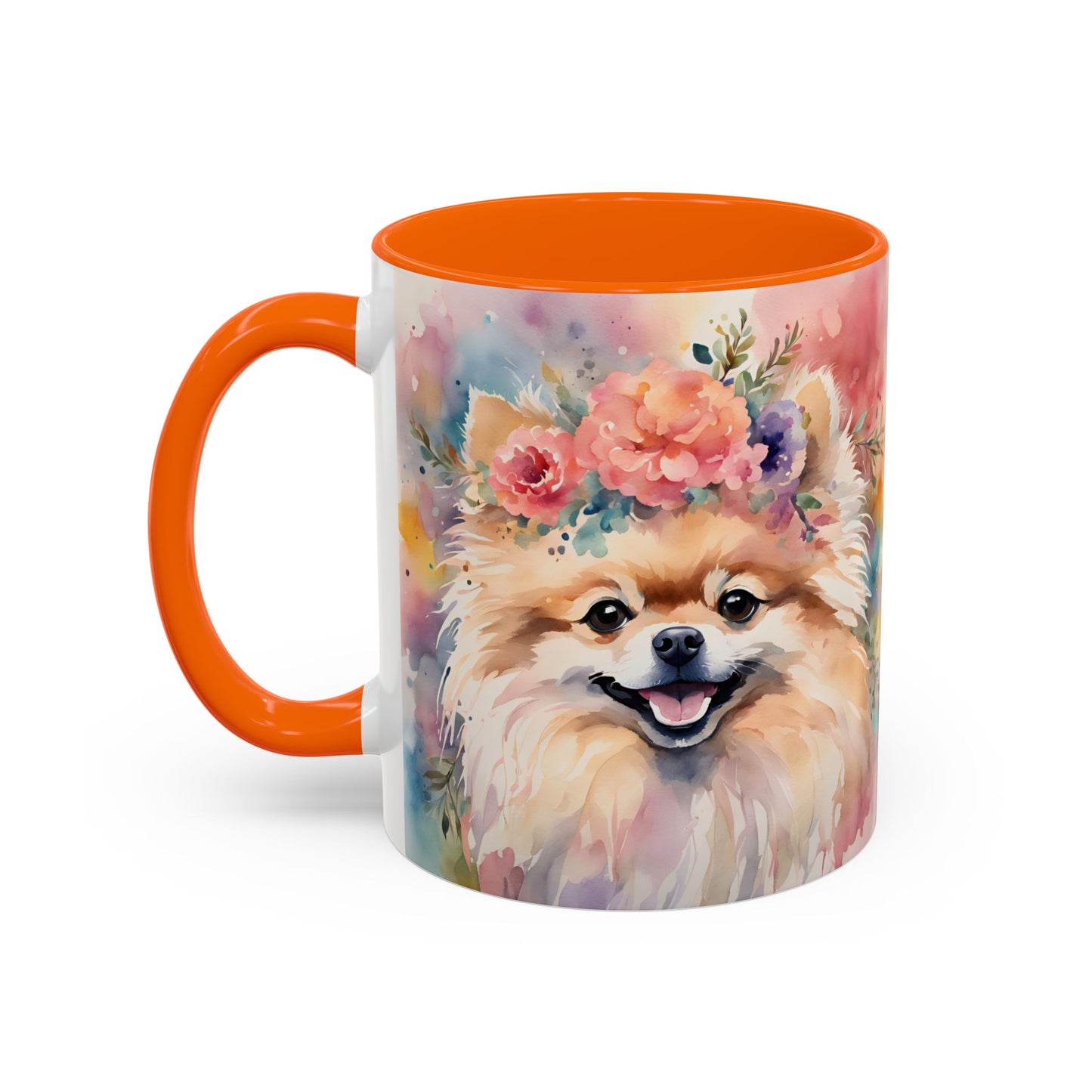 Pomeranian 02 Accent Coffee Mug - Dog Lover Gift