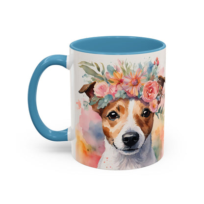 Jack Russell 01 Accent Coffee Mug - Dog Lover Gift