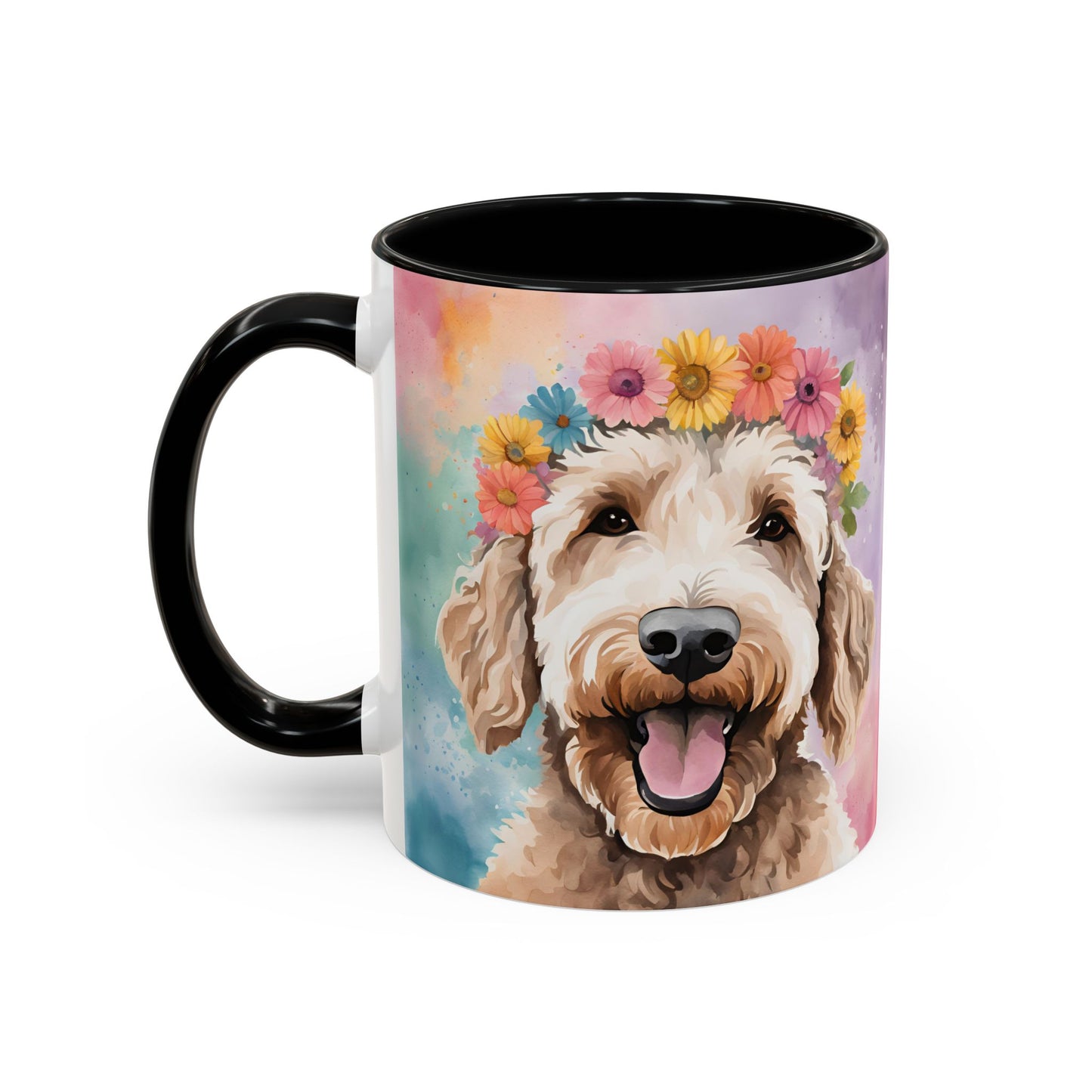 Labradoodle 02 Accent Coffee Mug - Dog Lover Gift