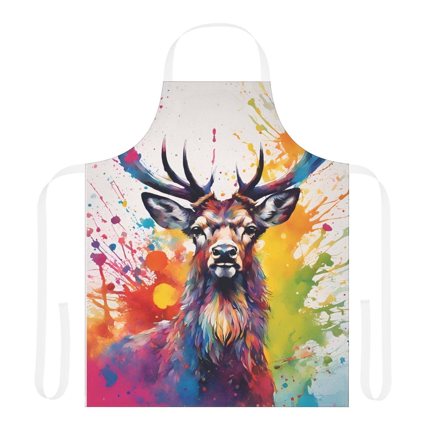 Multicolored Stag Adult Apron (AOP)