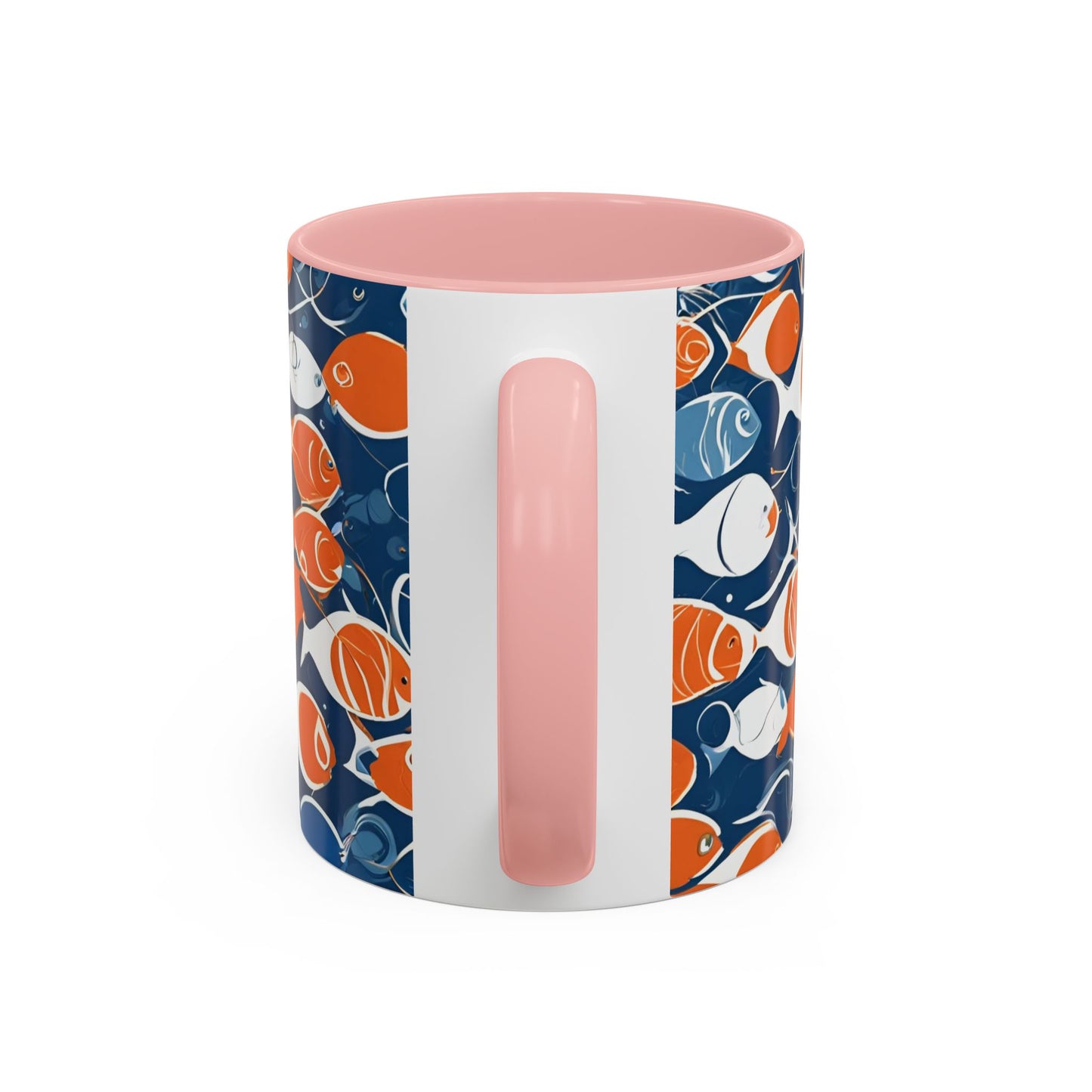Orange Fish 08 Accent Coffee Mug (11oz)
