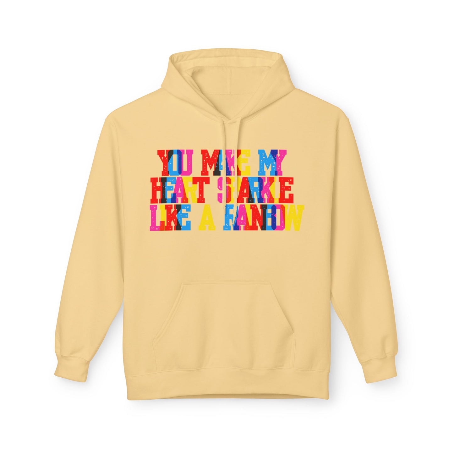You Make My Heart Sparkle Like A Rainbow Unisex Valentines Hoodie