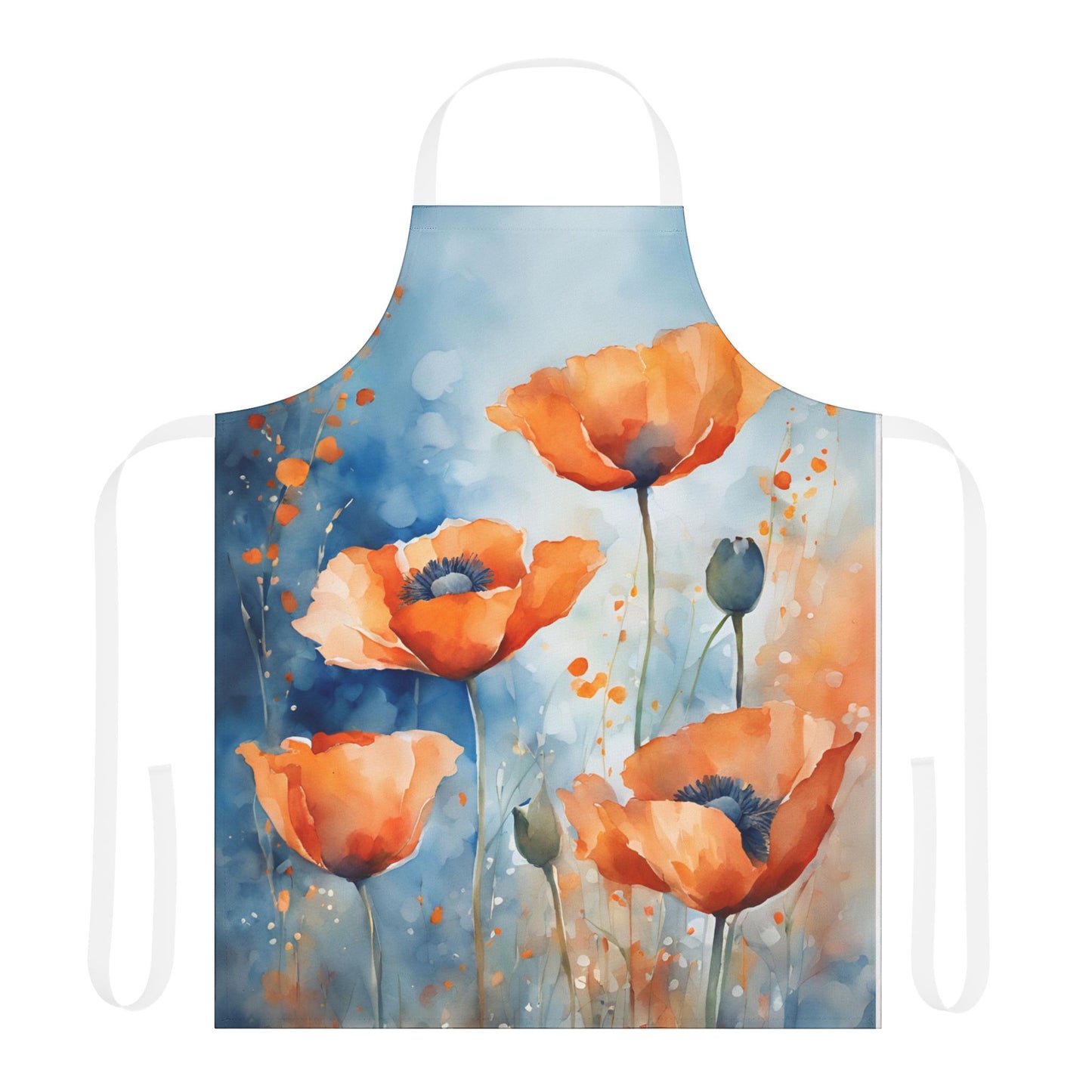Poppies 04 Apron 5-Color Straps