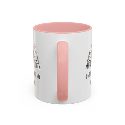 Cat Alarm Accent Coffee Mug (11oz)