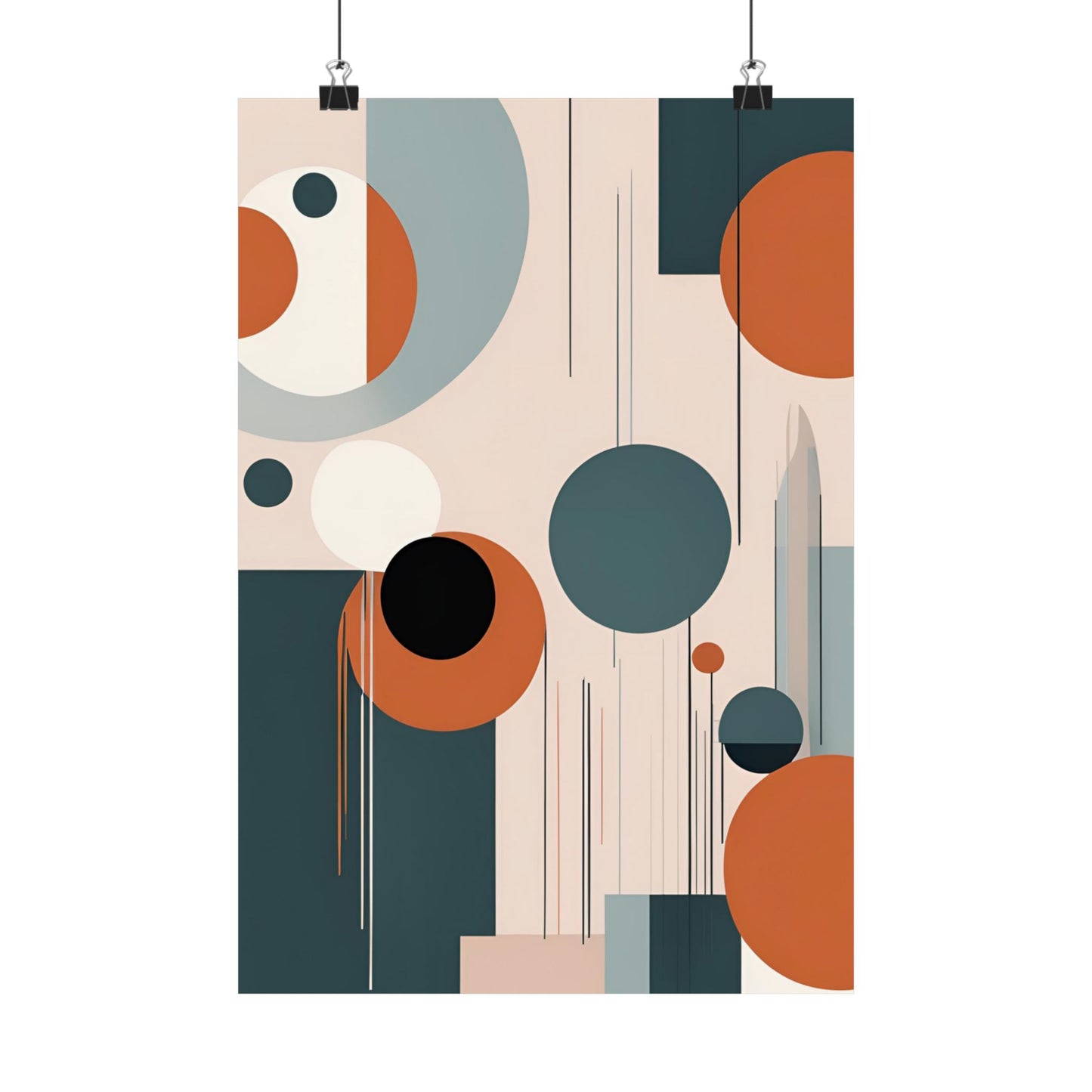 Retro abstract 1 Matte Vertical Posters