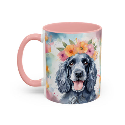 Blue Roan Cocker Spaniel 03 Accent Coffee Mug - Dog Lover Gift