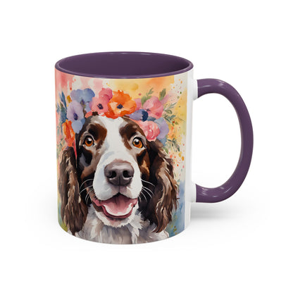 Springer Spaniel 03 Accent Coffee Mug - Dog Lover Gift