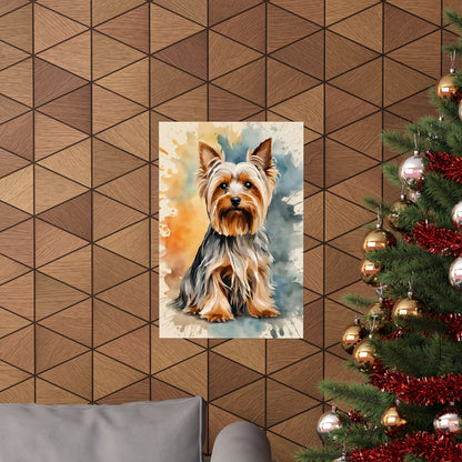 Dogs Yorkshire Terrier 01 Matte Vertical Poster