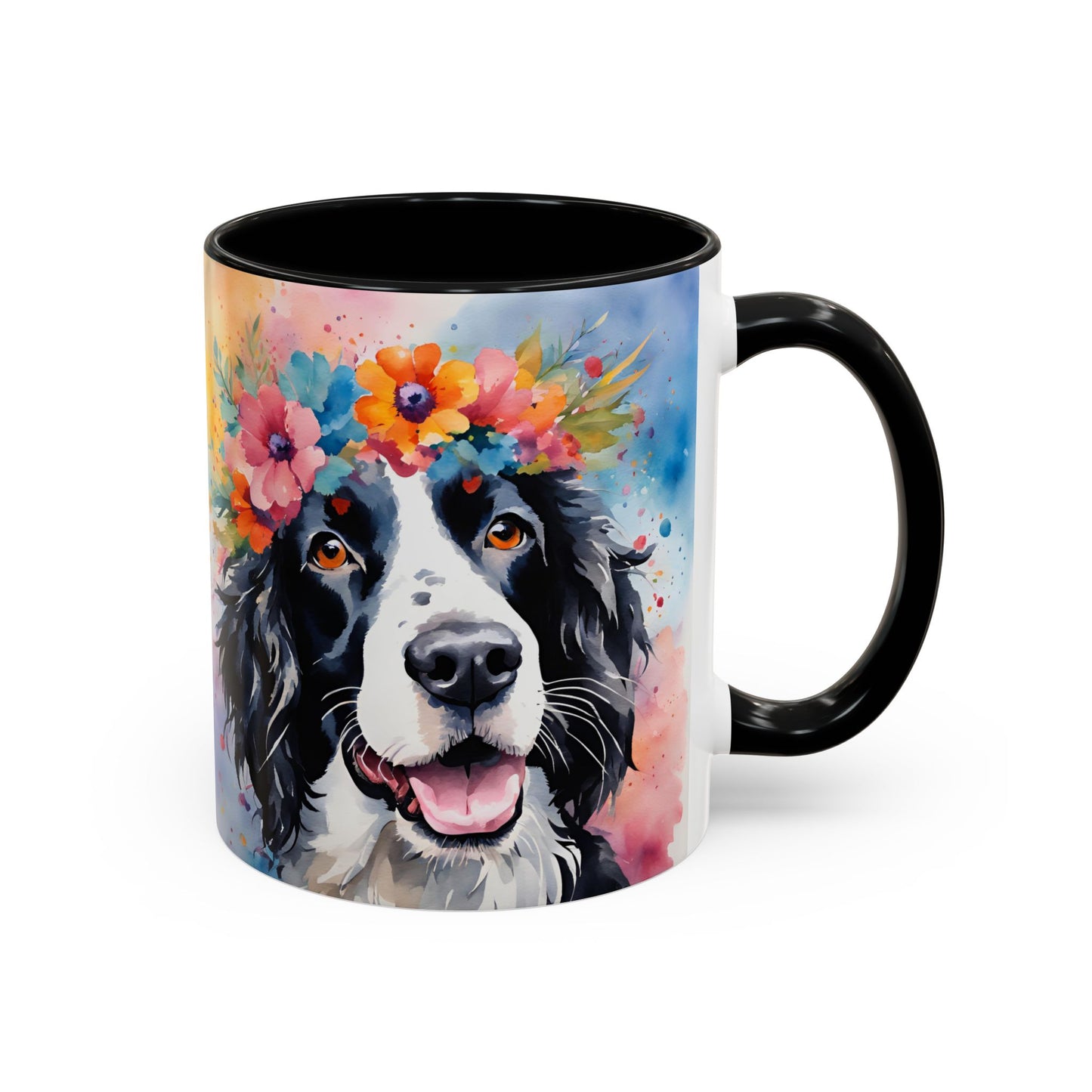 Springer Spaniel 02 Accent Coffee Mug - Dog Lover Gift