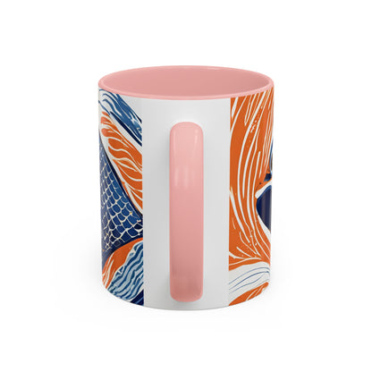 Orange Fish 07 Accent Coffee Mug (11oz)