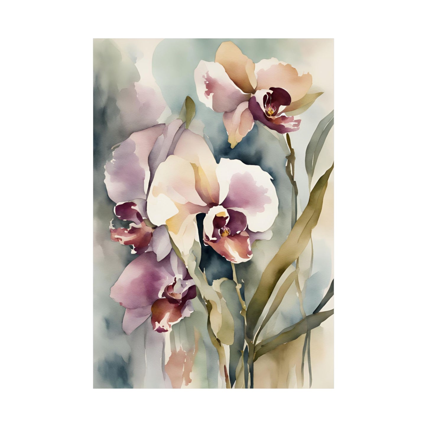 Orchids 03 Matte Vertical Poster