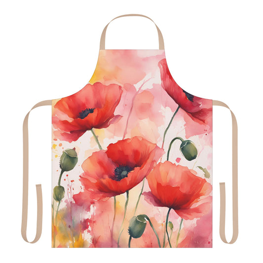 Poppies 03 Apron 5-Color Straps