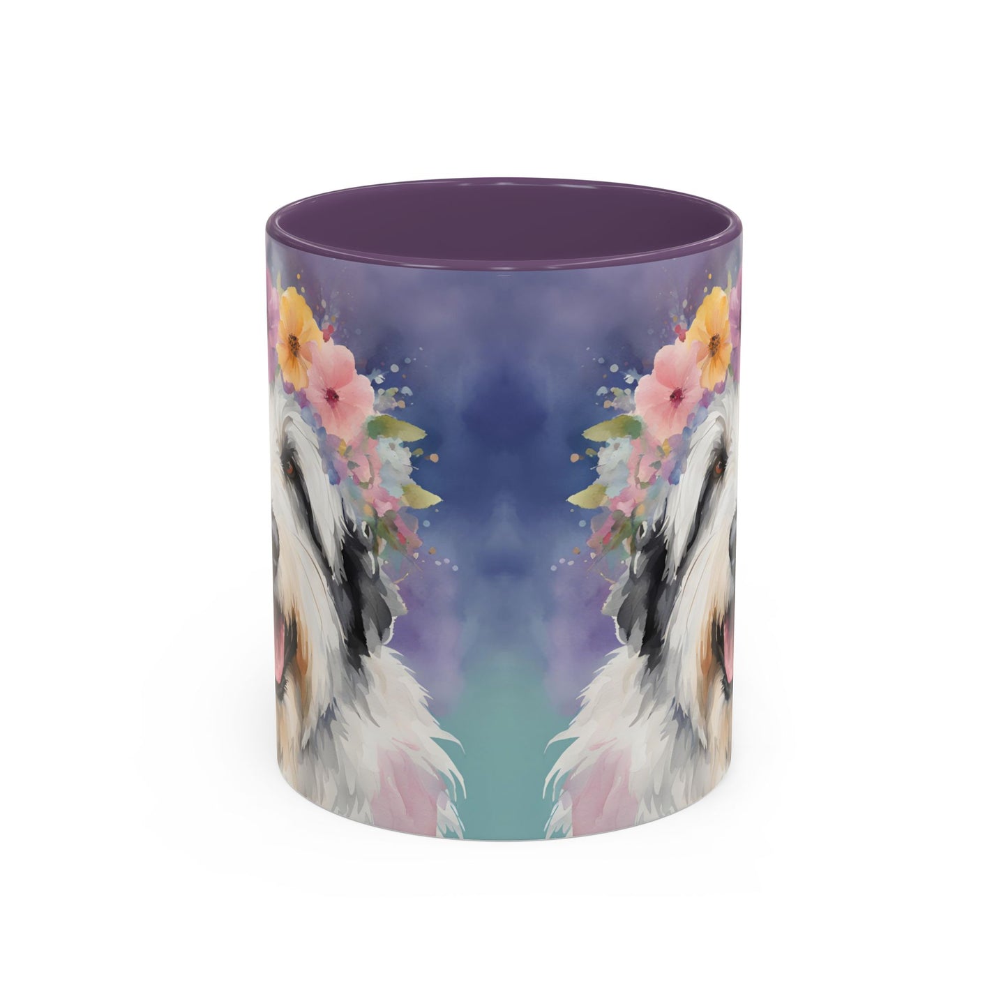 Bearded Collie 04 Accent Coffee Mug - Dog Lover Gift
