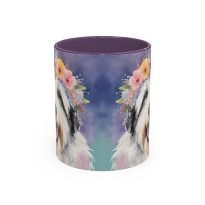 Bearded Collie 04 Accent Coffee Mug - Dog Lover Gift