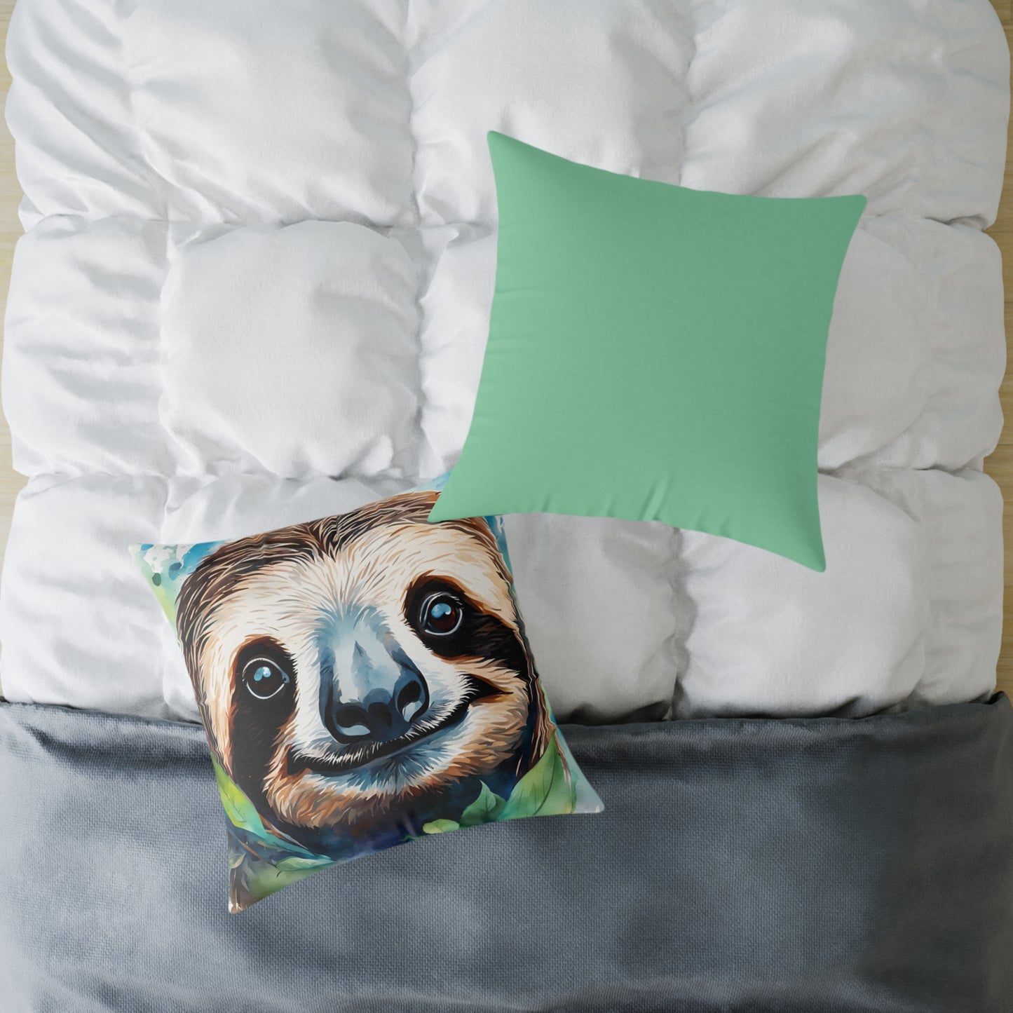 Sloth 01 Poly Pillow - Natures Beauty Design