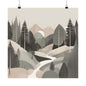Lonely Forest 2 Matte Square Posters