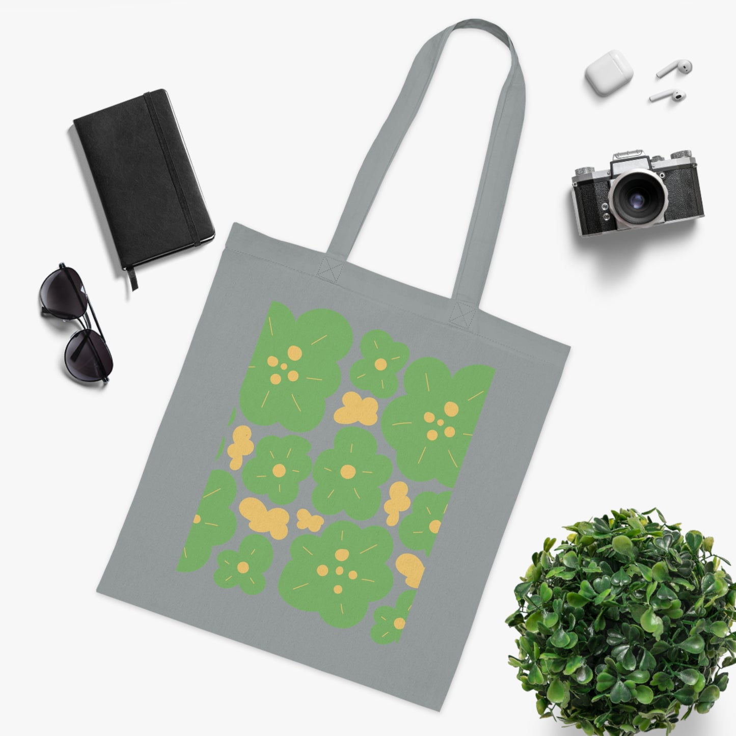 Abstract flowers 07 Cotton Tote