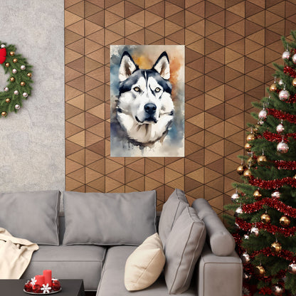Dogs Husky 01 Matte Vertical Poster